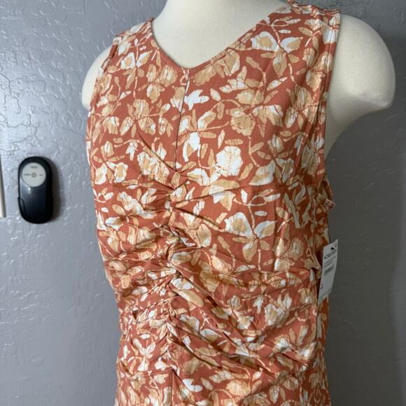 Soft Joie Elliot Floral Midi Dress Womens Plus 1X, Pink 10434201 - Picture 3 of 5